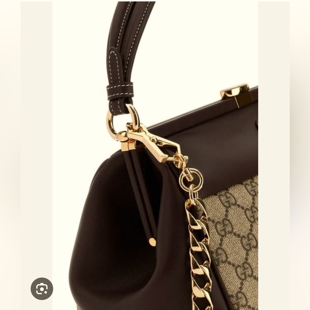 NEW GUCCI GG SHOULDER BAG W/ CHAIN NIIB - Picture 5 of 15